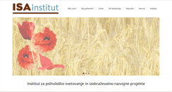 Desktop Screenshot of isainstitut.si