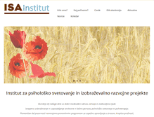 Tablet Screenshot of isainstitut.si
